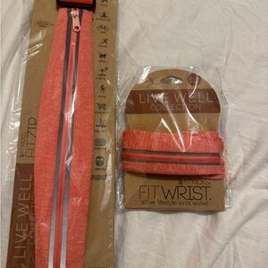 FitKicks Red Wrist Wallet